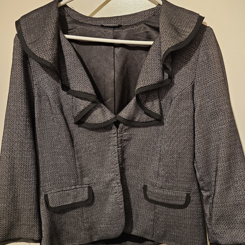 Maurices Black and Gray Women's Blazer